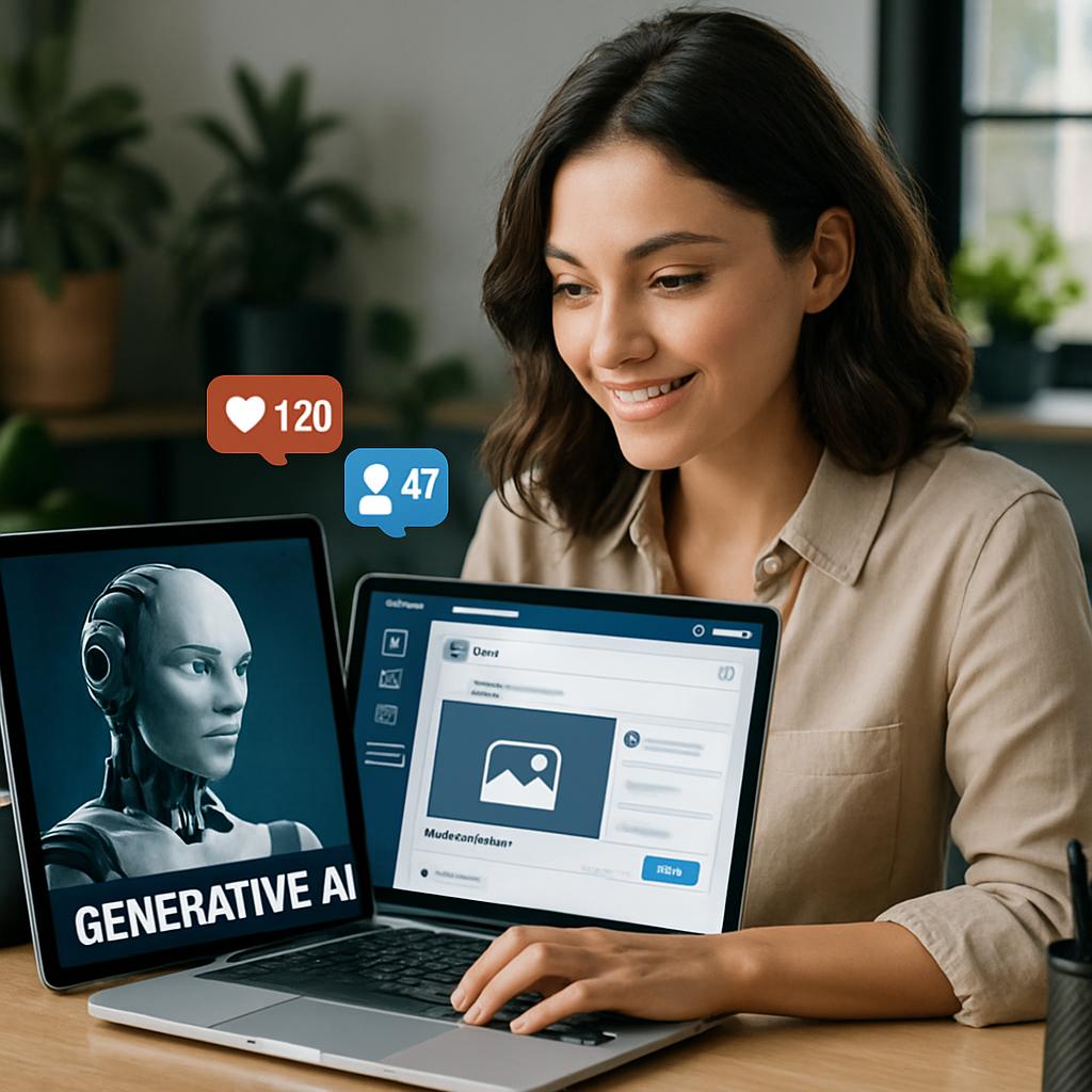 The rise of generative AI content in social media marketing: opportunities & risks. How generative AI fits into the social media toolkit The rise of generative AI content in social media marketing: opportunities & risks. How generative AI fits into the social media toolkit