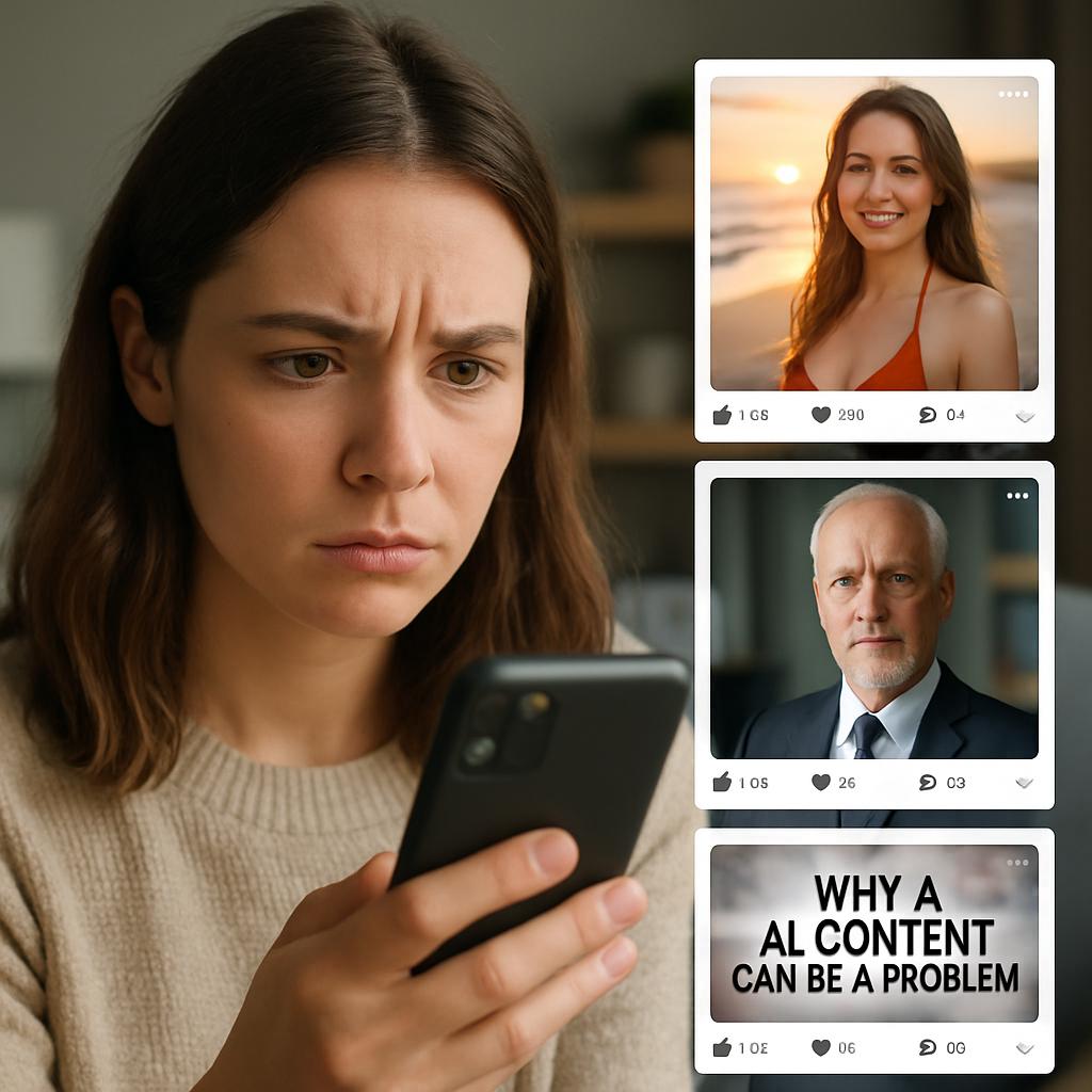AI-generated content on social media. Risks and harms: why AI content can be a problem AI-generated content on social media. Risks and harms: why AI content can be a problem